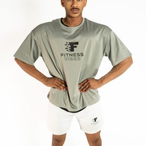 Oversize round neck mesh pumpcovers